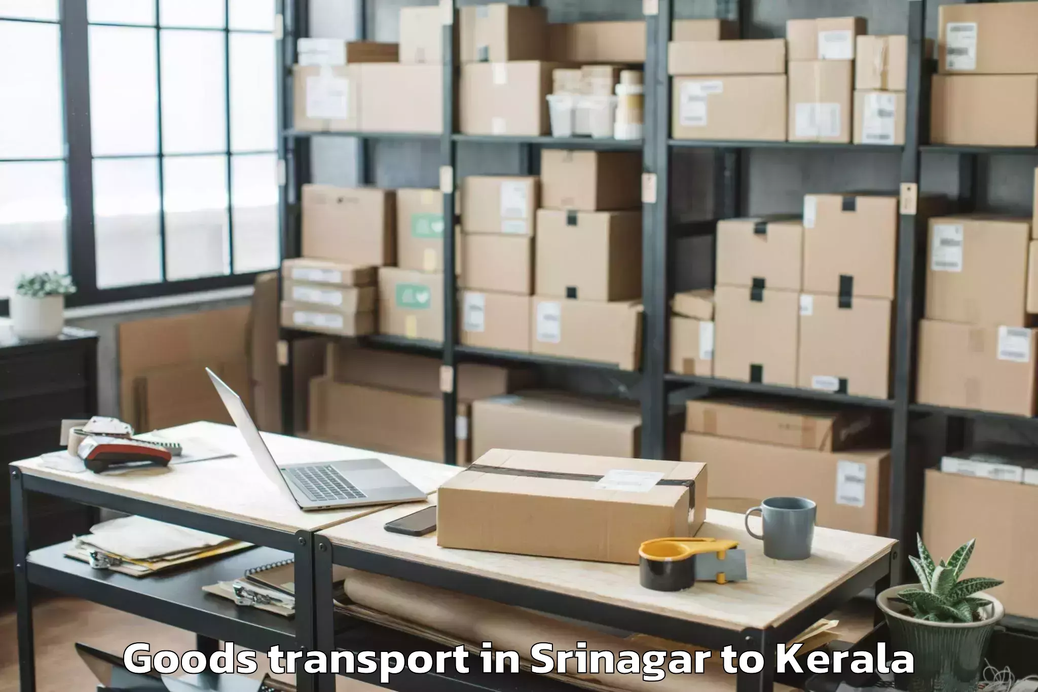 Easy Srinagar to Puthukkad Goods Transport Booking